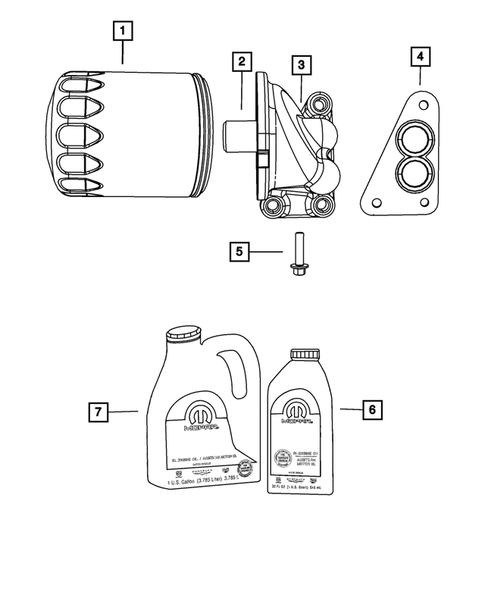 Engine Oiling, Oil Pan and Indicator (Dipstick) for 2009 Chrysler PT Cruiser #1
