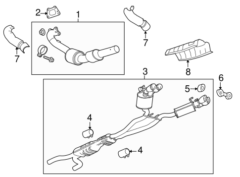 Exhaust Components for 2013 Chevrolet Camaro | OEM Parts Online