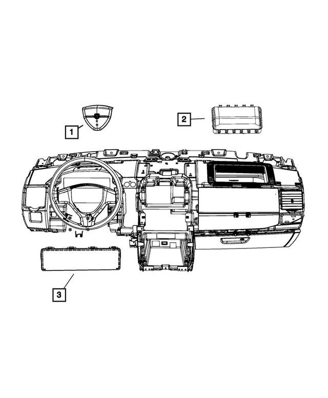 5NU491X9AA - : Driver Air Bag for Mopar Image