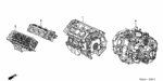 10004RCAA10 - Engine: ENGINE SUB-ASSY., FR. CYLINDERHEAD for Honda Image