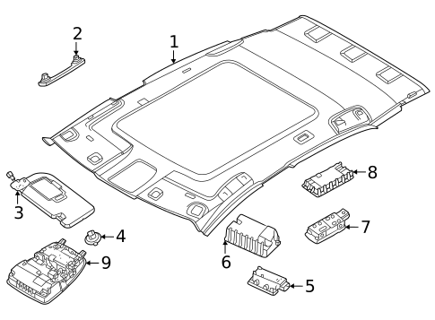 Interior Trim - Roof for 2023 Nissan ARIYA #0