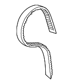 14400RCAA01 - Engine: Timing Belt for Honda: Accord, Accord Crosstour, Crosstour, Odyssey, Pilot, Ridgeline Image