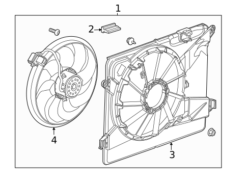Cooling Fan for 2017 Chevrolet Trax #0
