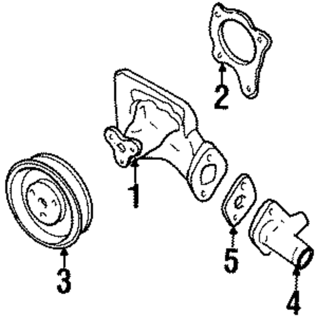 B63015131A - : Engine Water Pump Pulley for Mazda Image