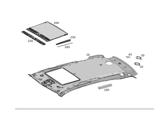1666820033 - Trim and Lining: Dampening, Side Wall for Mercedes-Benz Image image