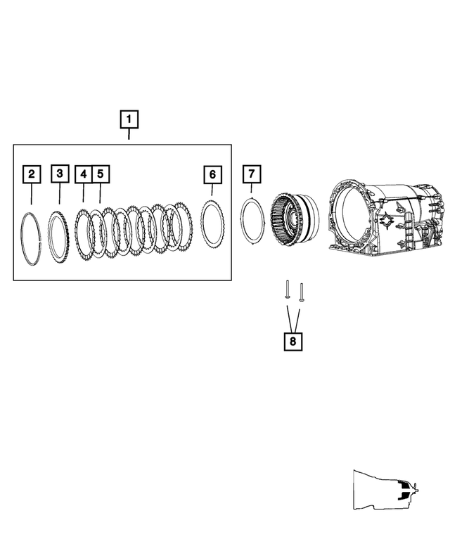 52107979AA - NAG1; W5A580; 5-Speed; Automatic Transmission: Snap Ring for Mopar Image