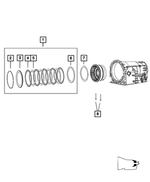 52107983AA - NAG1; W5A580; 5-Speed; Automatic Transmission: Snap Ring for Chrysler: 300, Crossfire | Dodge: Challenger, Charger, Durango, Magnum, Nitro, Sprinter 2500, Sprinter 3500 | Jeep: Commander, Grand Cherokee, Wrangler, Wrangler JK Image