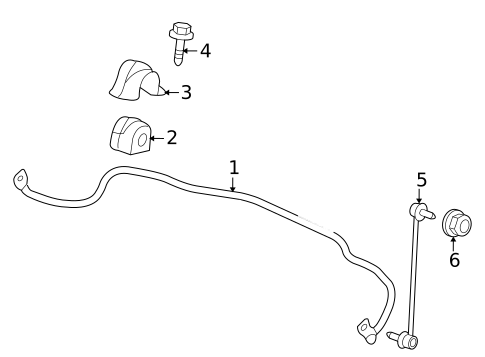 Stabilizer Bar & Components for 2011 Suzuki Kizashi #1