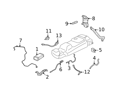 Emission Components for 2003 Pontiac Aztek #1