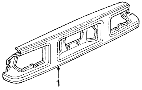 Exterior Trim - Rear Body for 1985 Pontiac Grand Am #0