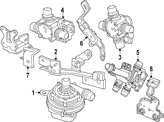 86804193 - : Part# 86804193 F (S)Bracket for Cadillac: LYRIQ Image
