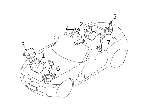 Electrical Components for 2007 BMW Z4 #1