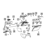 4685164 - Interior Trim: Glove Box Lamp Hole Cover for Mopar Image