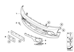 51117199869 - Vehicle Trim: Trim Cover, Bumper, Primed, Front for Mini Image