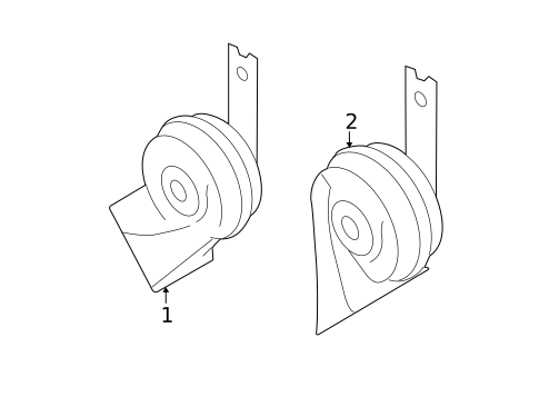 Horn for 2015 Kia K900 #0