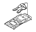 854104D220QW - Body: Headliner for Hyundai: Entourage Image