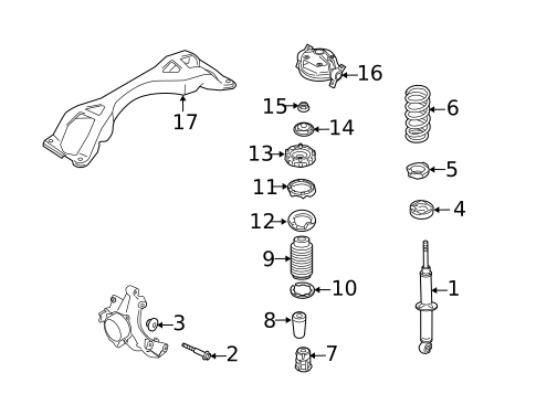 Shocks & Components for 2010 Porsche Cayenne #0