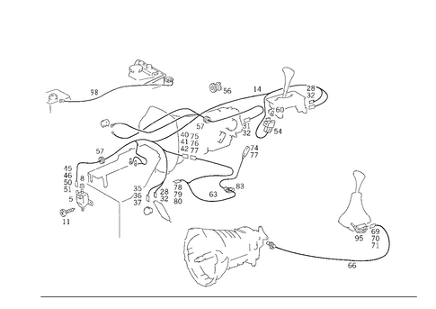 Electrical Parts Used for Automatic Transmission and Back-Up Light Switch for 1989 Mercedes-Benz 300TE #1