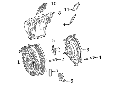 Alternator for 2022 Mercedes-Benz GLE 450 SUV #0