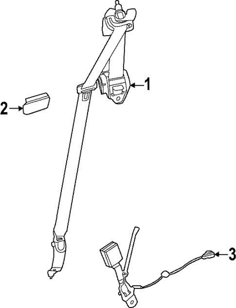 Third Row Seat Belts for 2024 Lexus LX600 #0