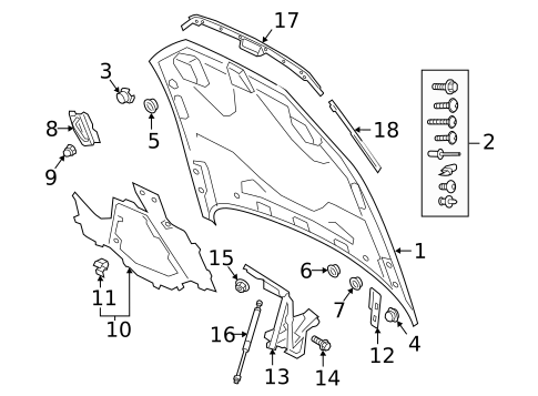 Hood & Components for 2025 Audi A8 Quattro #0