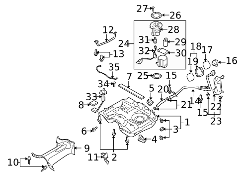 Emission Components for 2007 Mazda CX-9 #1