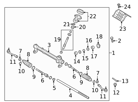 Steering Gear & Linkage for 2019 Hyundai Tucson #0