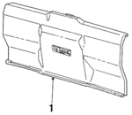 H852HL7 - Body: Tail Panel Trim for Mopar Image