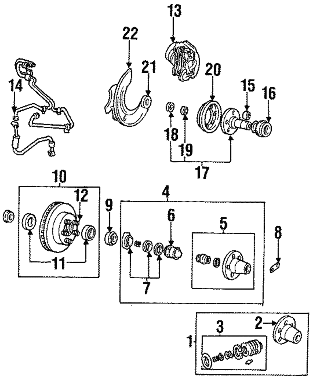 ZZM1-33-2XY - Hub Assembly - 1991-1997 Mazda | Mazda Swag
