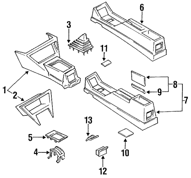 9691070A00 - : Console for Nissan Image