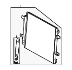 C2C26832 - : Condenser for Jaguar: Super V8, Vanden Plas, XJ8, XJR, XK8, XKR Image
