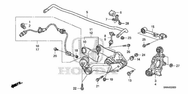 Rear Lower Arm for 2007 Honda CR-V #0