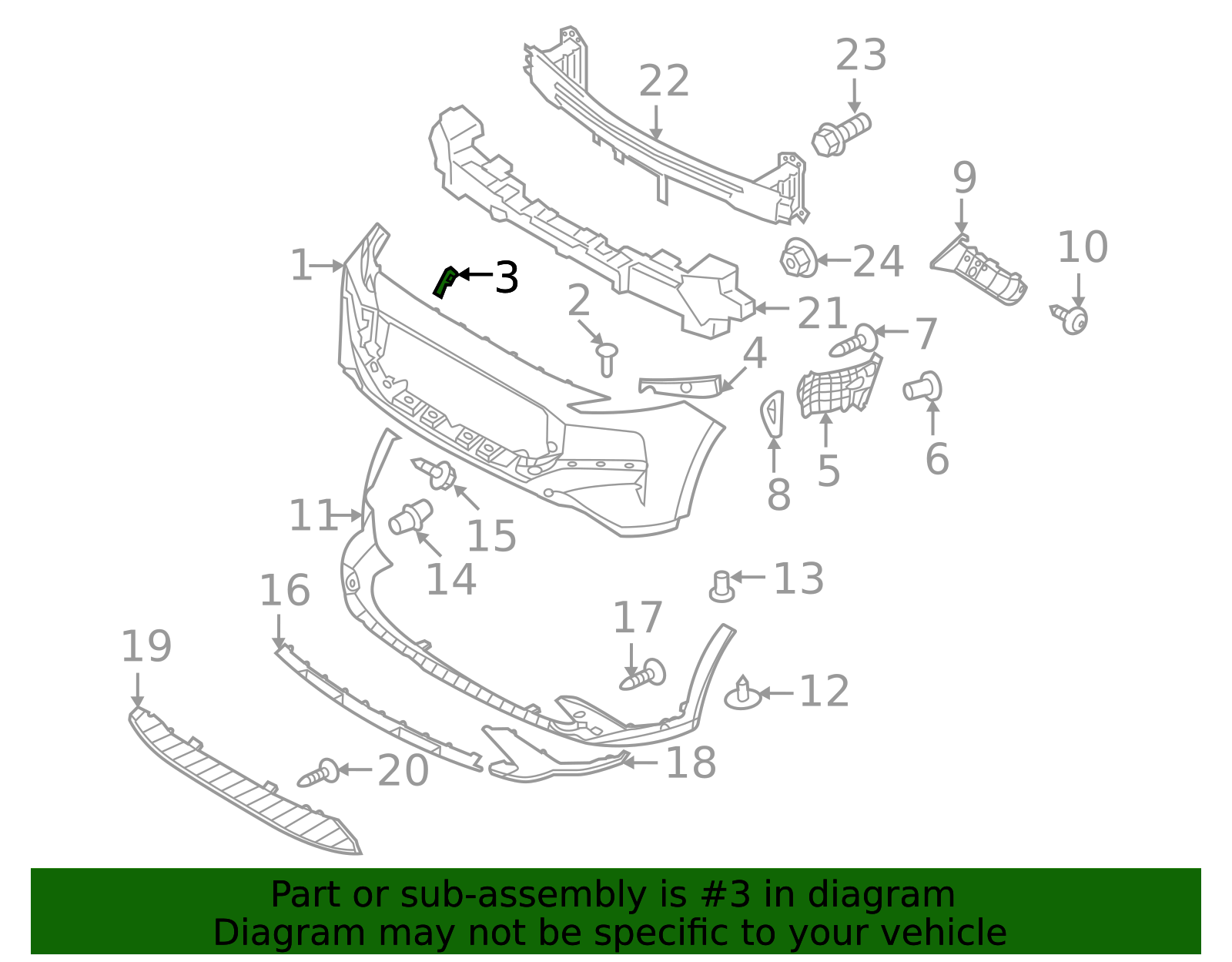 2021-2023 Hyundai Santa Fe Front Bracket 86528-S2500 | OEM Parts Online