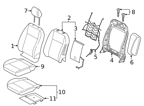 Driver Seat Components for 2020 Ford EcoSport #0