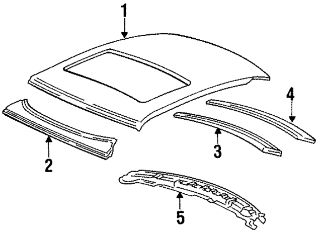 41318122211 - Body: Roof Panel for BMW Image