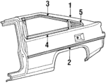 MB251670 - Body: Quarter Panel for Mitsubishi: Cordia Image