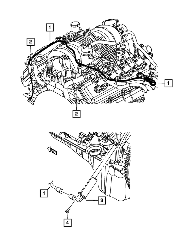 56051713AB - 5.7L Gas; Engine: Engine Block Heater Cord for Mopar Image
