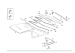 1297901190 - : Glass Pane for Mercedes-Benz: 500SL, 600SL, SL320 Image