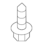 68314558AA - Body: Ft Fender Liner Screw for Mopar Image