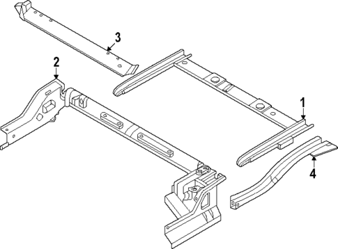 Rear Floor & Rails for 2025 INFINITI QX80 #1
