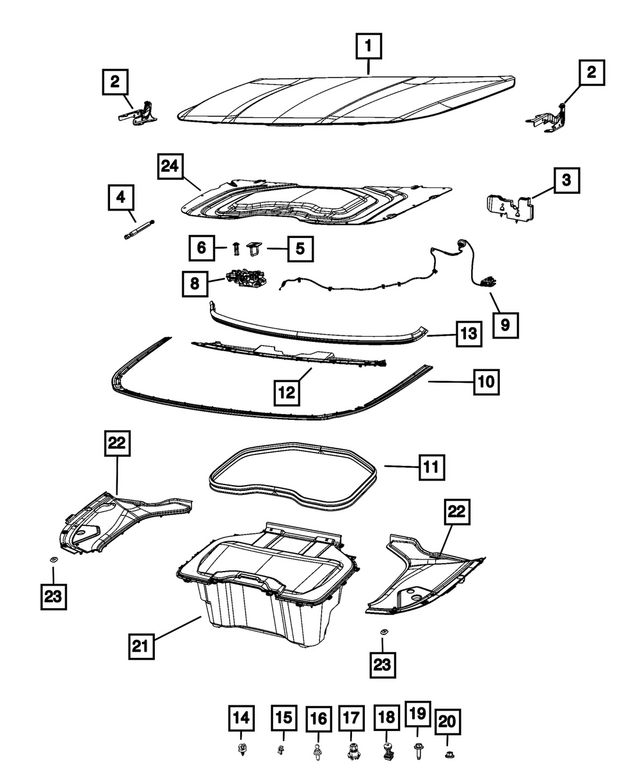 68630411AC - : Hood Latch for Mopar Image
