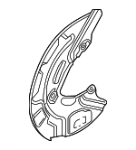 1N3615311A - Brakes: Brake Dust Shield for Volkswagen Image