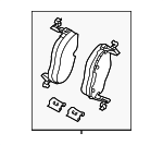 1EA698151D - Brakes: Disc Brake Pad Set for Volkswagen Image