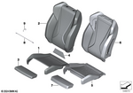 52105A59CF2 - Seats: Cover, Sport Seat Artificial Leather for BMW Image