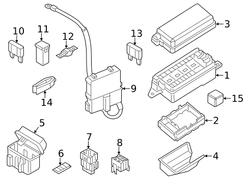Fuse & Relay for 2014 Mini Cooper Countryman #0