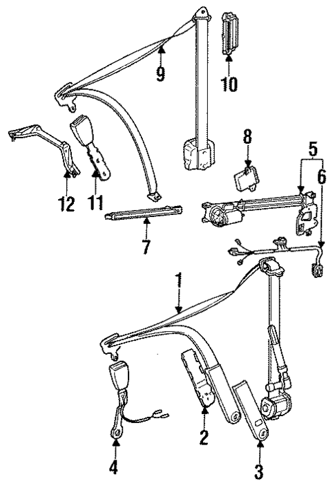 Seat Belt for 1995 Mercedes-Benz E320 #0