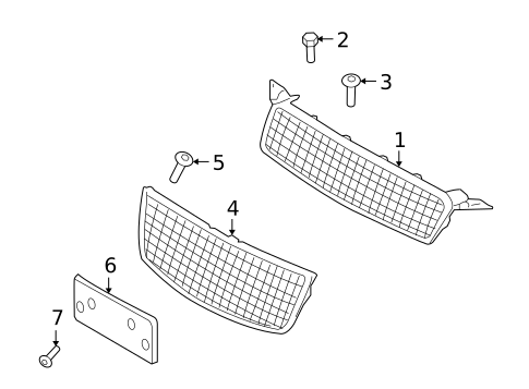 Grille & Components for 2011 Chevrolet Aveo5 #0
