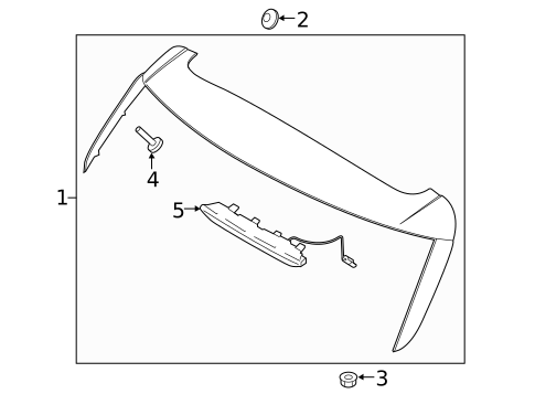 Rear Spoiler for 2023 Hyundai Palisade #0