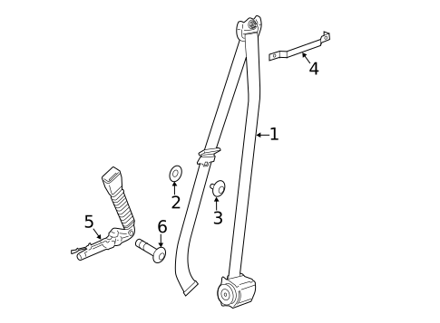 Front Seat Belts for 2016 BMW M5 #0