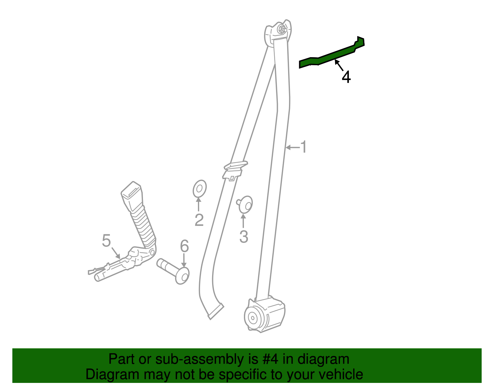 Seat Belt Guide - BMW (72-11-9-115-437)